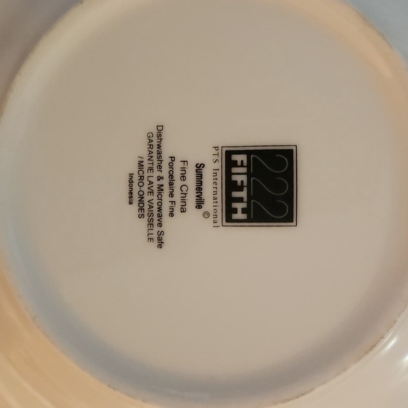 222 Fifth Summerville Fine China set of 4 - Picture 2 of 8